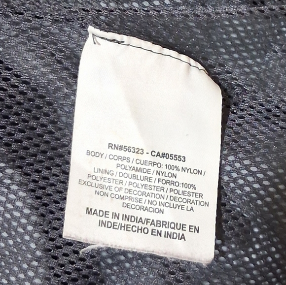 EUC NIKE/ The College of Idaho Sz. XL Black Mesh Lined Windbreaker - Picture 9 of 11